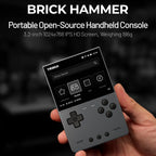 NEUE TRIMUI BRICK Hammer Handheld-Spielkonsole 3,2'' IPS-Bildschirm Linux-System Metallgehäuse Tasten-LED-Beleuchtung Kostenlose Tastenkappen-Geschenke