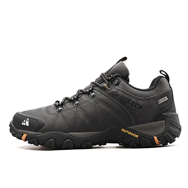 HIKEUP Rutschfeste Herren Wanderschuhe Atmungsaktive Outdoor Abriebfeste Spritzwassergeschützte Kletterschuhe Herren Sneaker Tourismus Bergschuhe