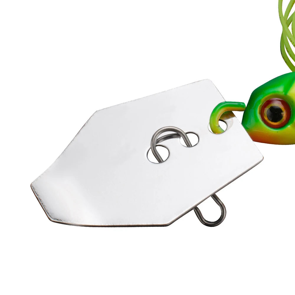 Spinner Bait 7g/9g/12g/14g/21g Angelköder Kit Set Pesca Chatter Weedless Metallblatt Gummifischkopf Haken Draht Spinnerbait