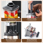 3-in-1 Leistungsstarker Standmixer Entsafter Smoothie Maker 0.5/1.5/2.5L 3 Behälter Küchenmaschine Mixer für Eis Nüsse Obst