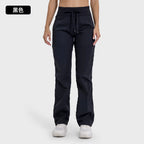 Women Quick Drying Sports Pants Lightweight Breathable Running Fitness High Waisted Loose Wide Leg Casual Yoga Pants 2024 Autumn
