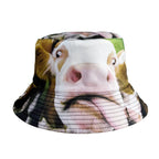Cartoon Youthful Cool Novelty animal cow frog duck fisherman hat Outdoor Leisure Sunscreen Sun Hat Men Women bucket hats