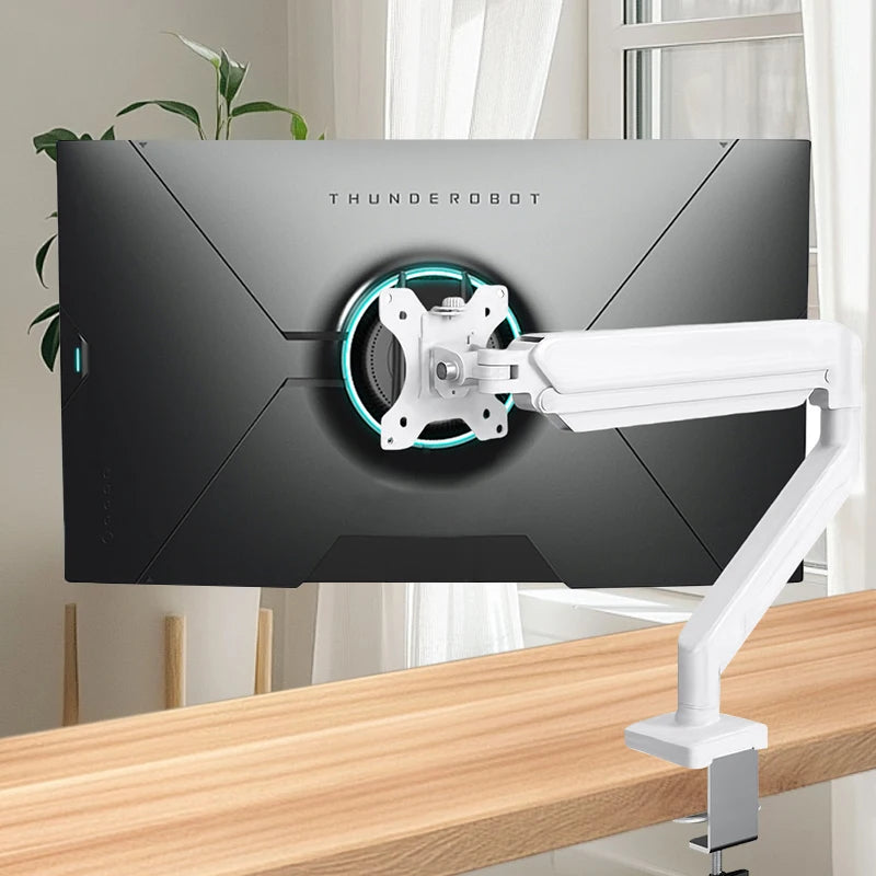 Single Monitor Mount for 13″–32″ Screens, Height Adjustable Monitor Arm with C-Clamp & Grommet Base, Home Office Monitor Stand Hauptbild