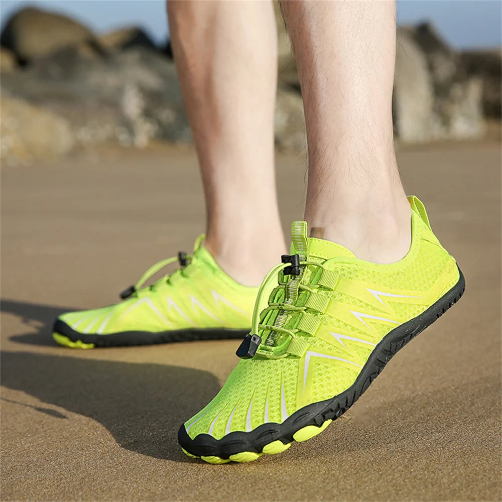 Unisex-Schnelltrocknende Wasserschuhe Herren Damen Bunte Strand-Schwimm-Surf-Wasserschuhe Paar Barfuß-Upstream-Sneaker