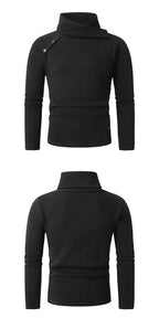 2026 Neuer Herren-Rollkragenpullover in Weiß, britischer schwarzer Pullover, asiatische Größen M-4XL. Graue Pullover