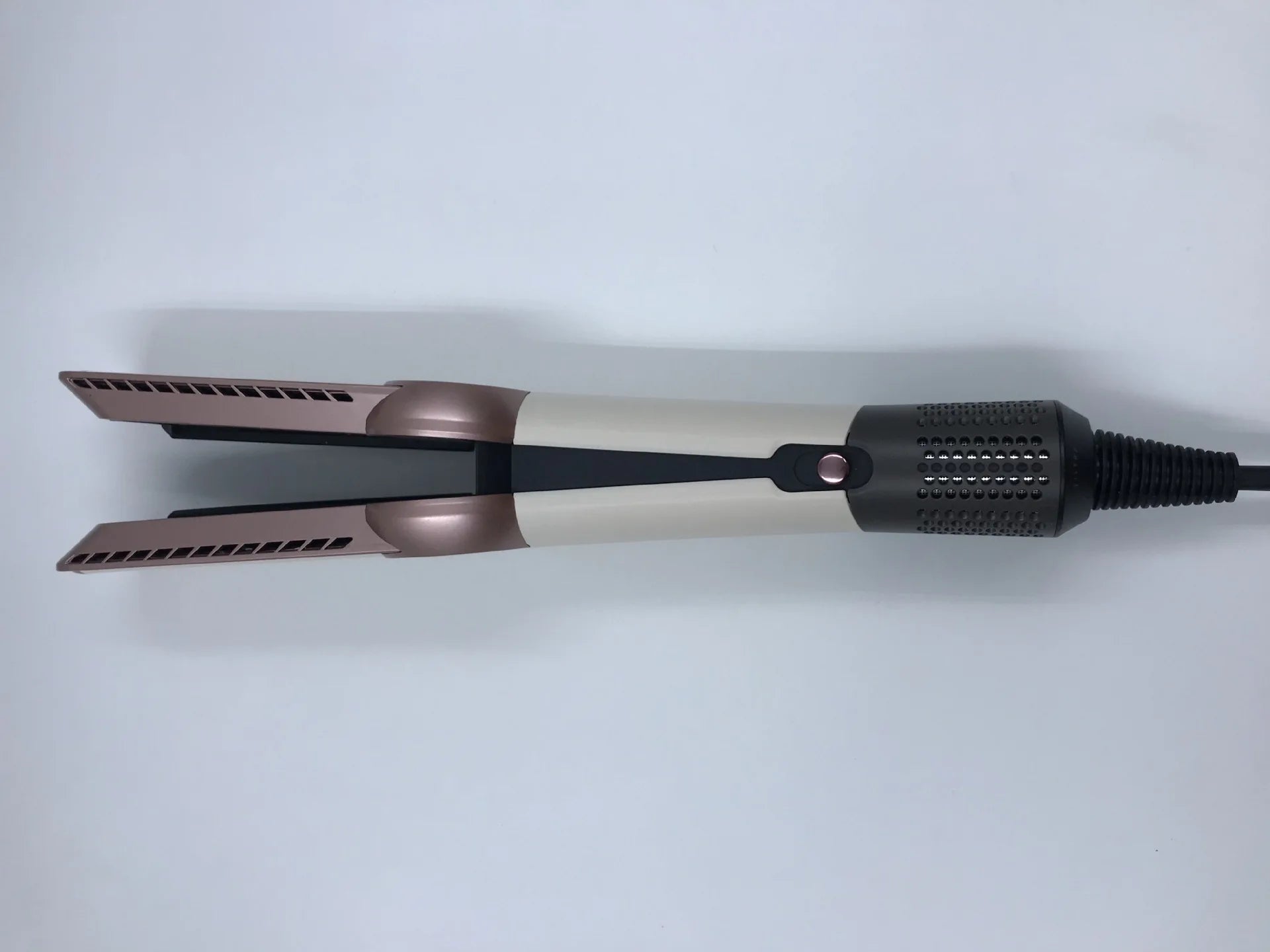 Professioneller 2-in-1 Warmluft-Glätteisen-Haartrockner mit negativen Ionen für glattes, frizzfreies Haar-Styling-Tool