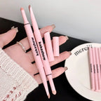 Doppelseitiger Lying Silkworm Eyeliner Pencil Diamond Glitter Matt Aegyosal Pen Aufhellende Creme-Lidschatten-Highlighter-Augen-Make-up