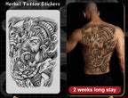 Magic Juice Tinte Wasserdichte Tattoo Aufkleber Große Größe Kräutersaft Temporäre Tattoos Männer Body Art Drache Tiger