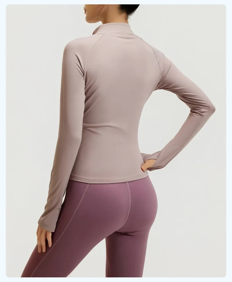 Yoga Set 3-teilig, Gym Kleidung, Sportbekleidung, Yoga Anzüge für Damen, Langarm Crop Top, Fitness Set, Trainingsanzüge, Sport-BH, Gym Leggings