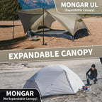 Naturehike Mongar UL 2 Zelt 2 Personen Trekkingzelt 20D Ultraleichtes Reisezelt Wasserdichtes Wanderzelt Überlebenszelt Outdoor Camping Zelt