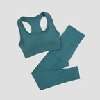 WAREBALL 2/3/4-teiliges Nahtloses Yoga-Set Sportkleidung Yoga-Anzüge für Frauen Fitness-Set Trainingsanzüge Sport-BH Gym Leggings