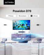 ULTIMEA 7.1 Surround Soundbar, 3D Virtual Surround Sound System mit Subwoofer, 2 Rücklautsprechern, Heimkino TV-Lautsprecher, Schwarz