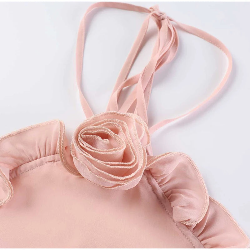 3D bedrucktes Damen-Maxikleid mit Rüschen, Neckholder, ärmelloses, formelles Abendkleid, Sommerhochzeitsgast, Frau, Vestidos 2026