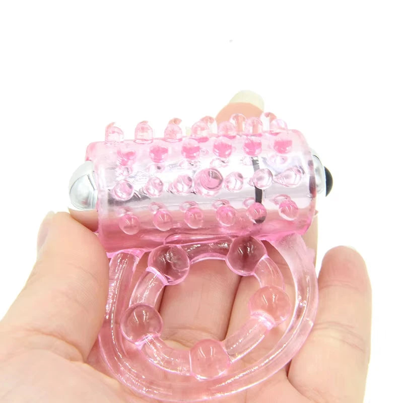 Dingye Dual Pleasure Clit Flicker Vibrating Penisring Sexprodukte für Herren Cockring