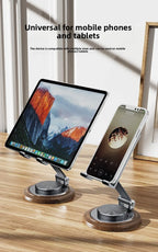 Handyhalterung aus schwarzem Walnussholz, Metallständer, 720° drehbar, faltbar, Desktop-Ständer, einfache Aufbewahrung für Mobiltelefon und Tablet-Halter