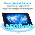 PRITOM 7 Zoll Tablet PC 32 GB Android 11 mit Quad-Core-Prozessor HD-IPS-Display Dual-Kamera WiFi mit PU-Schutzhülle
