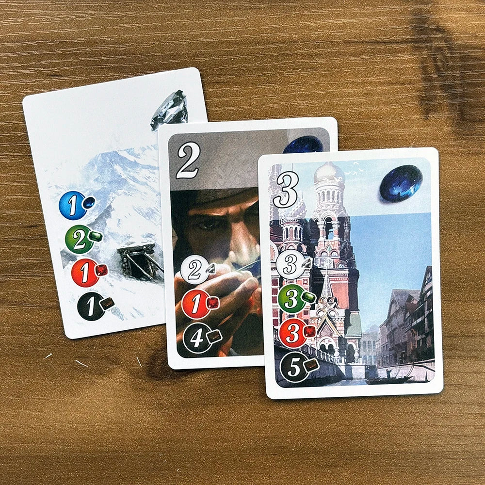 Investitions- und Edelsteinhandels-Brettspiel für Familien, 2-4 Spieler, Wirtschafts-Kartenspiel, englisch-spanische Version, Party-Tischspiel