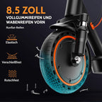 TODIMART T6 ABE E-Scooter mit Straßenzulassung, 30 km, 350 W, Zoll-Reifen, doppelter Stoßdämpfer, E-Scooter für Erwachsene