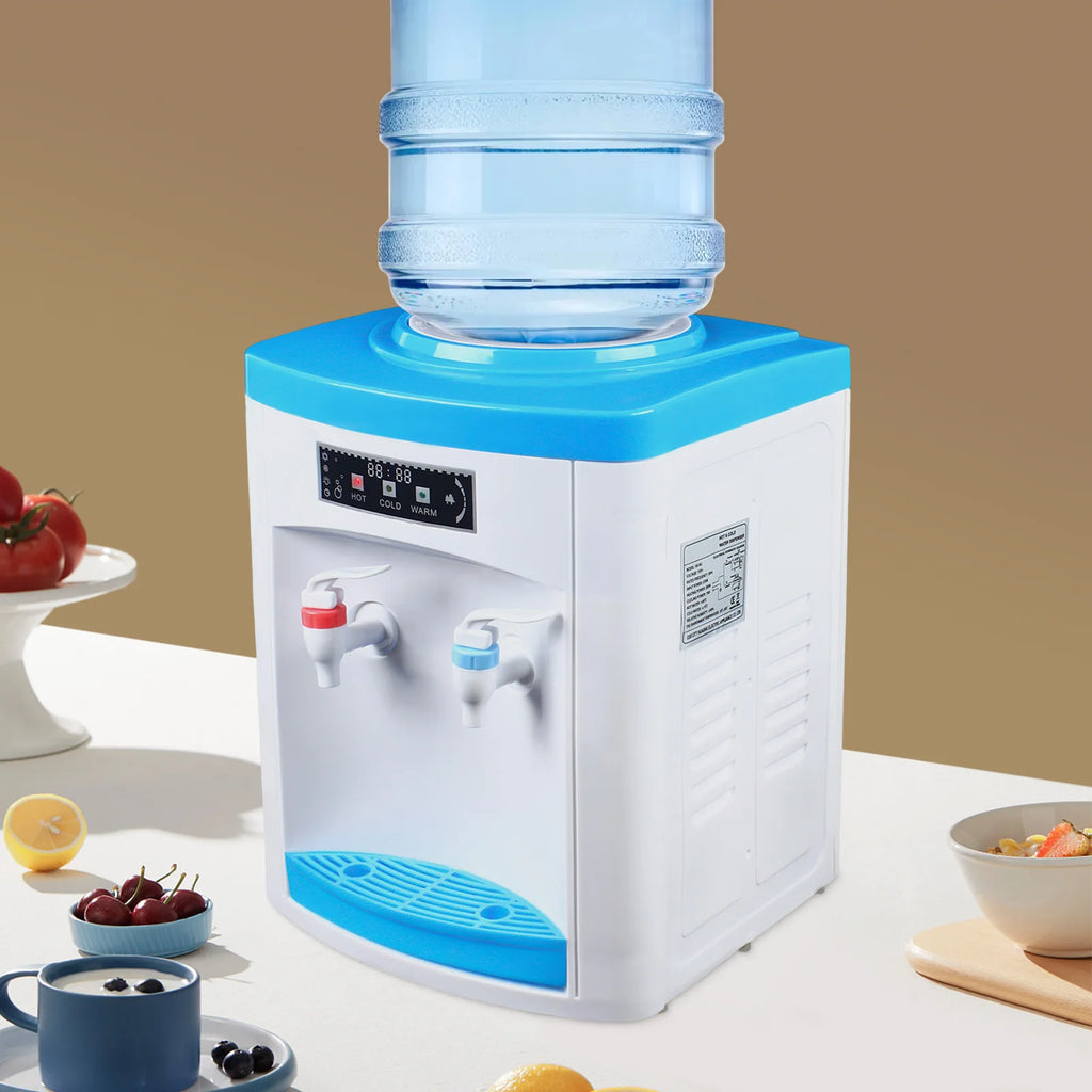 Kompakter Heiß- und Kaltwasserspender, energiesparender Tisch-Wasserspender aus Edelstahl, Mini-Trinkstation für Büro und Zuhause