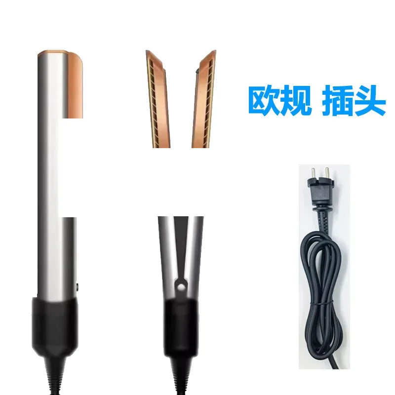 Professioneller 2-in-1 Warmluft-Glätteisen-Haartrockner mit negativen Ionen für glattes, frizzfreies Haar-Styling-Tool