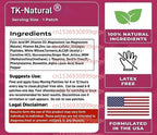 30 Pflaster Nervengesundheits-Unterstützung Transdermale Pflaster mit Folsäure, PEA, Glucosamin, MSM, Vitamin-B-Komplex, Alpha-Liponsäure