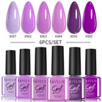 LILYCUTE Nagelgel-Politur-Set, Rosa Grün, Frühling, DIY-Nagelkunst-Design, lang anhaltend, Soak Off UV Gel, Maniküre, Malgel, Vernis-Kit