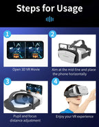 Shinecon VR Brille 3D Headset Virtual Reality Gerät Helm Schutzbrille Linsen Mobile Smartphone Handy Realidade Viar VR