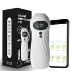 APP-gesteuerter, automatischer Masturbator für Männer, Masturbationsbecher mit realistischer Vagina, Vibration, Blowjob, Masturbation, beheizte Sexmaschinen-Spielzeuge für Männer
