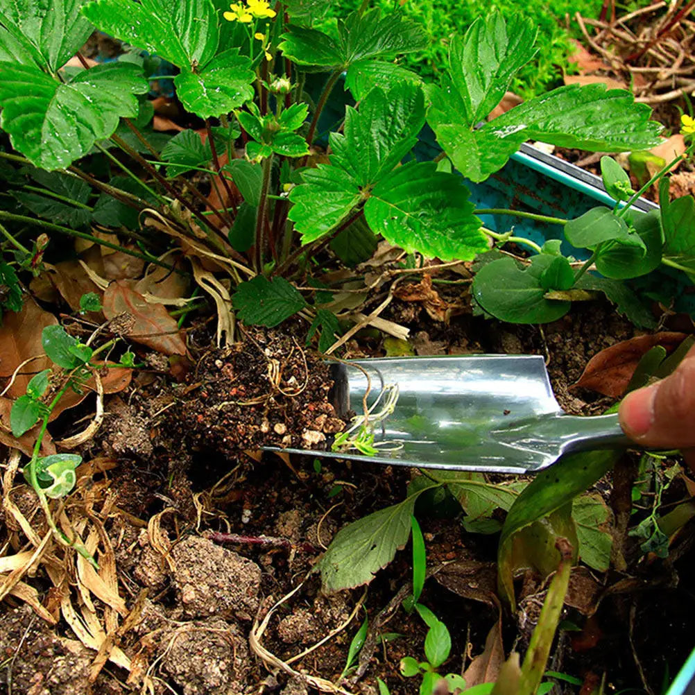 Multifunktionale Gartenschaufel Aluminiumlegierung Umpflanzwerkzeug zum Lockern von Erde Jäten Pflanzen Bonsai Gartenkelle
