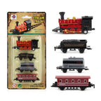 Auto Fahrzeuge Retro Dampfzug Rückziehmodell Diecast 1:60 Legierung Spielzeugzug Kinder Spielzeug Set für Jungen Geschenke Kindergeburtstag