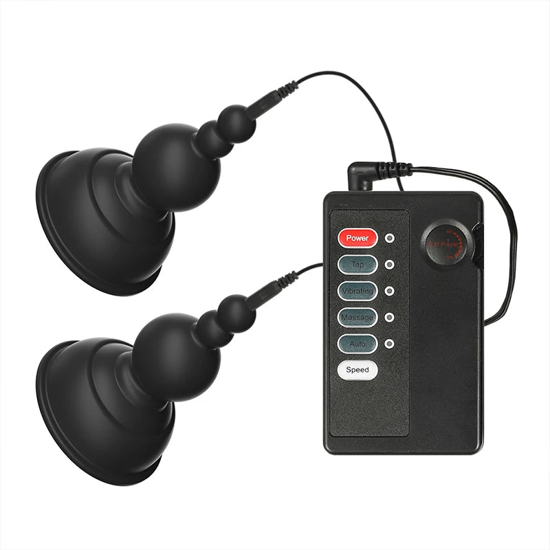 Elektrische Schock Brustwarzenklemmen BDSM Bondage Schamlippenklammer Klitoris-/Penispulsator E-Stimulations-Massagehandschuh/-Pad SM Roller Sexspielzeug für Paare