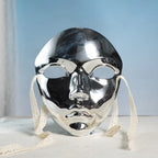 Maskerade Maske Metallic Farbe Halloween Maske Vollgesicht Für Frauen Männer Cosplay Maskerade Kostüm Zubehör