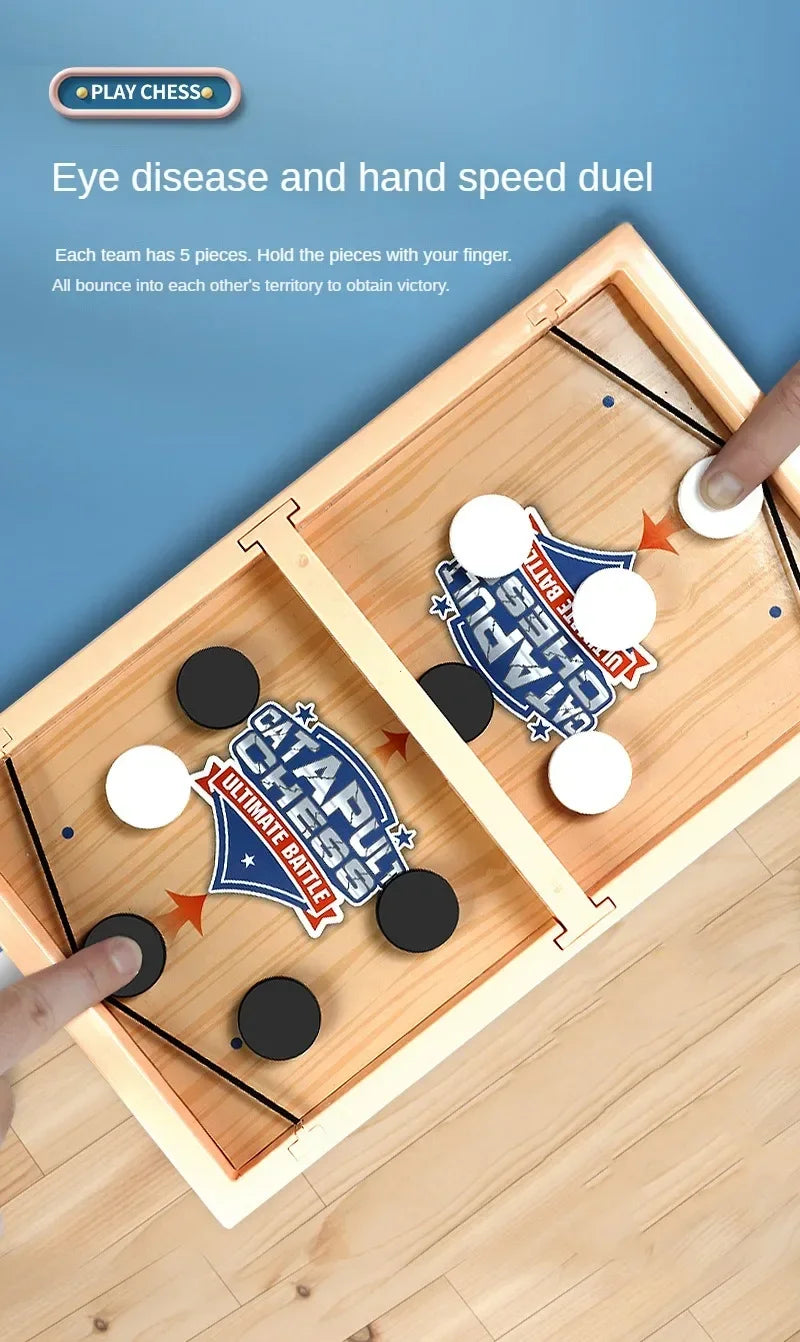 Fast Sling Puck Spiel Schleuder-Schach Tischschach Puzzle Partyspiel Erwachsener Kind Familienspiel Desktop-Battle-Brettspiele