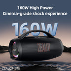 ZEALOT S98 160W Tragbarer Bluetooth-Lautsprecher mit hoher Leistung, kabelloser TWS-Subwoofer, wasserdichter mobiler HIFI-Qualität