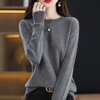 Neuer Damenpullover O-Ausschnitt Herbst Winter Basic Pullover Warm Lässig Pulls Jumper Koreanische Mode Frühling Strickwaren Bottoming Shirt