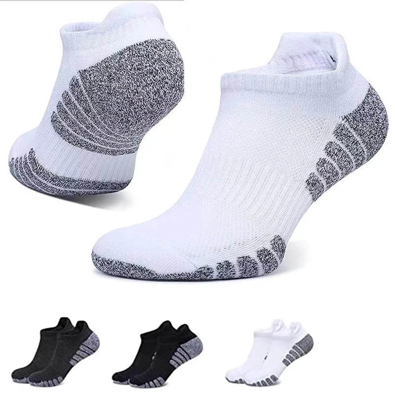 3 Paar professionelle Lauf-Sport-Fitness-Knöchelsocken Herren Handtuchsocken Outdoor-Sport Kurze Socken Herren und Damen Socken GIFRS Hauptbild