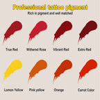 KVM 8 Farben 5ML Lippen-Tattoo-Tinte Microblading-Tinten Semi Permanent Make-up Pigment Tattoo-Tinte Body Art Lippenfarbe Tattoo Zubehör