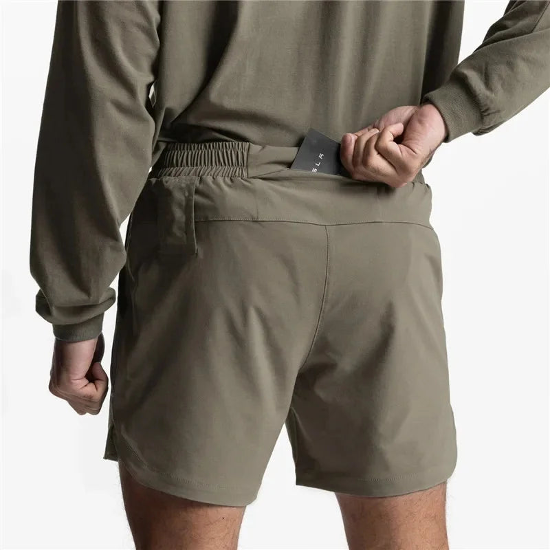 Neue Herren-Laufshorts schnelltrocknend Fitness Gym Shorts Herren Sommer Kurze Hosen Männliche Jogging-Shorts Workout Strand Einfarbige Sportshorts Herren Hauptbild