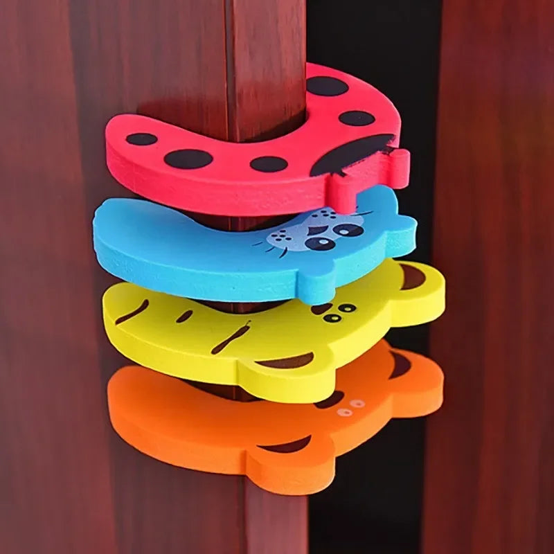 1 Stück Schutz Babysicherheit Niedliches Tier Sicherheit Türstopper Möbel Baby Kartenschloss Neugeborenenpflege Kinder Fingerschutz Zweitbild