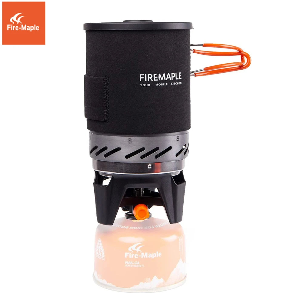 Fire Maple Star X1 Campingkocher Outdoor Wander Kochsystem mit Kocher Wärmetauscher Topf Schüssel Tragbare Gasbrenner FMS-X1