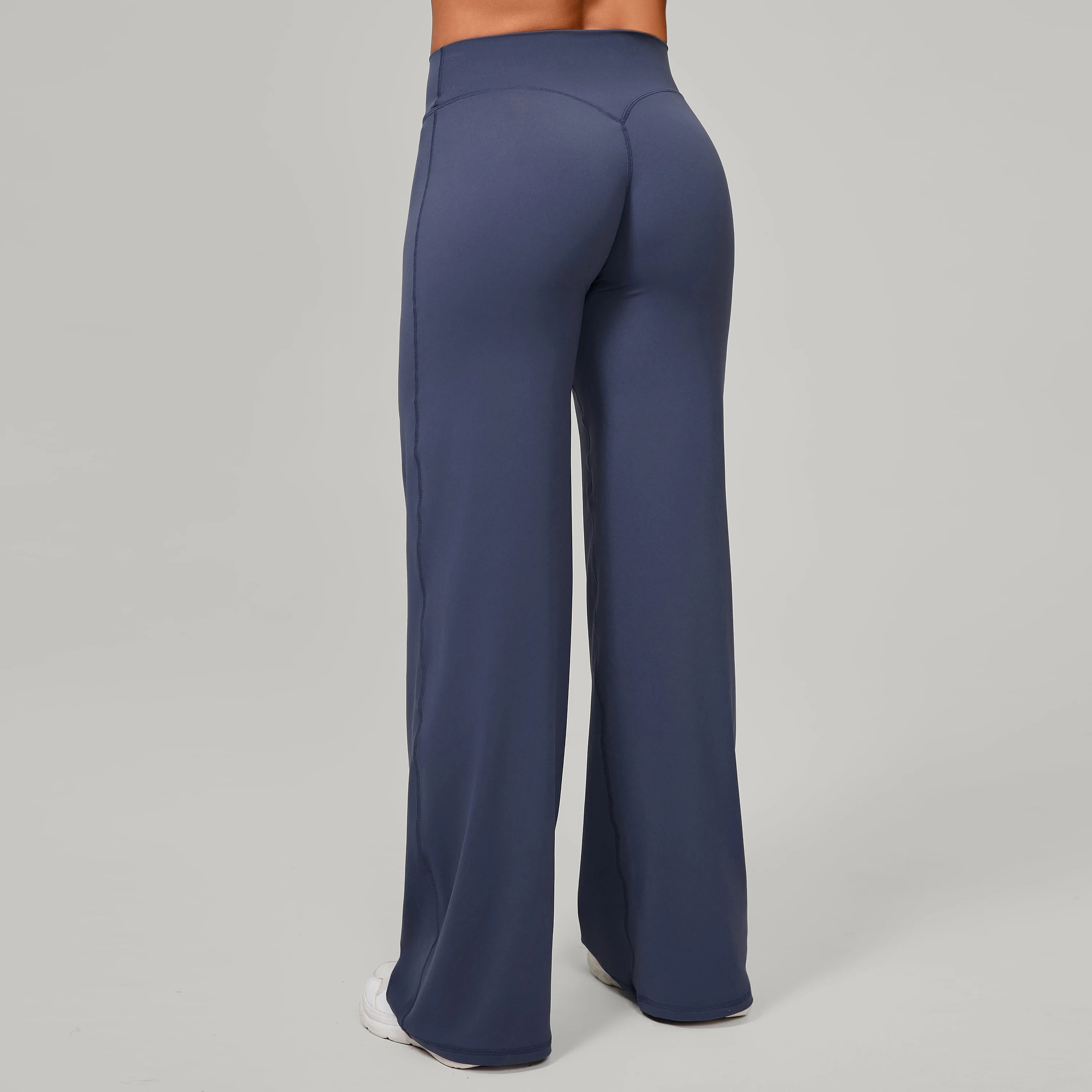 Damen gerade Yoga-Leggings weicher, dehnbarer Stoff Damen-Yogahosen GYM Schweißableitende Eigenschaften Lauf-Sport-Hosen