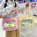 Neue Y2K Süße Japanische Ita Bag Lolita Mädchen Transparente Umhängetasche Große Kapazität Umhängetasche Lässige Tasche DIY Display Handtaschen