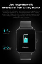 COLMI P81 Smartwatch mit Anruffunktion, Ultra 1,9 Zoll Bildschirm, 24 Std. Gesundheitsüberwachung, über 100 Sportmodi, Bluetooth Smartwatch für Herren und Damen