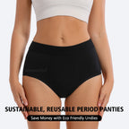 3 Stk./Set Menstruationshöschen Damen sehr starke Blutung Menstruationsunterwäsche High Waist Auslaufsicher Period Panties für Mädchen Set