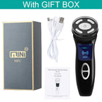 MINI HIFU 4. Generation Lifting-Gerät EMS Warmes Ultraschall-Gesichts-Augenmassage-Instrument Hautfestigende Heimgebrauchs-Spa-Schönheitsgeräte