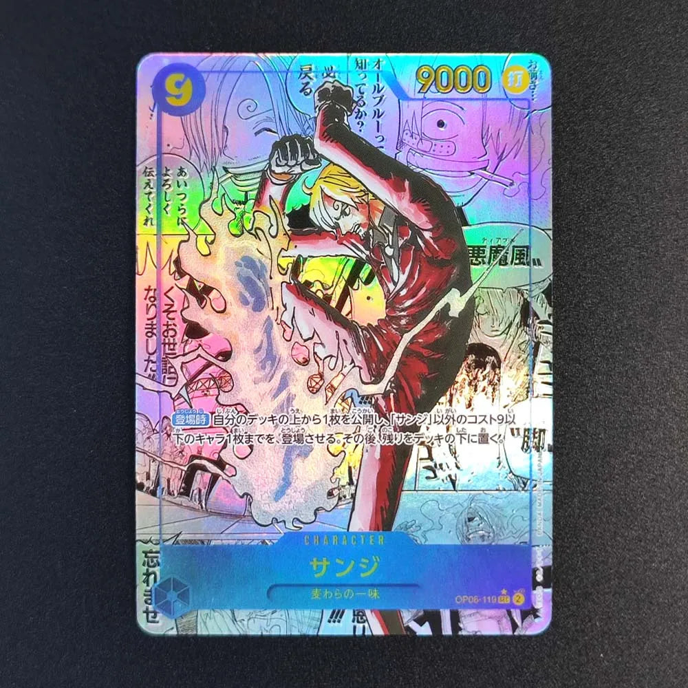 28 Style DIY ONE PIECE CARD Game Luffy Sanji ACE Zoro Shanks Nami Teach Sabo Manga Alt Art SEC English Collection Anime Cards Secondary image