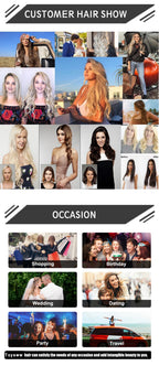 Clip-in Echthaar Extensions Glatt 100% Remy Echthaar Clip-in Extensions Unsichtbare Nahtlose Clip-ins Haarverlängerung 8 Stück Natur