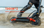 JOYOR T10 Folding Electric Scooter, Dual 1000W Motor, 10 inch Off-road Adults E-scooter with 60V 18Ah Battery