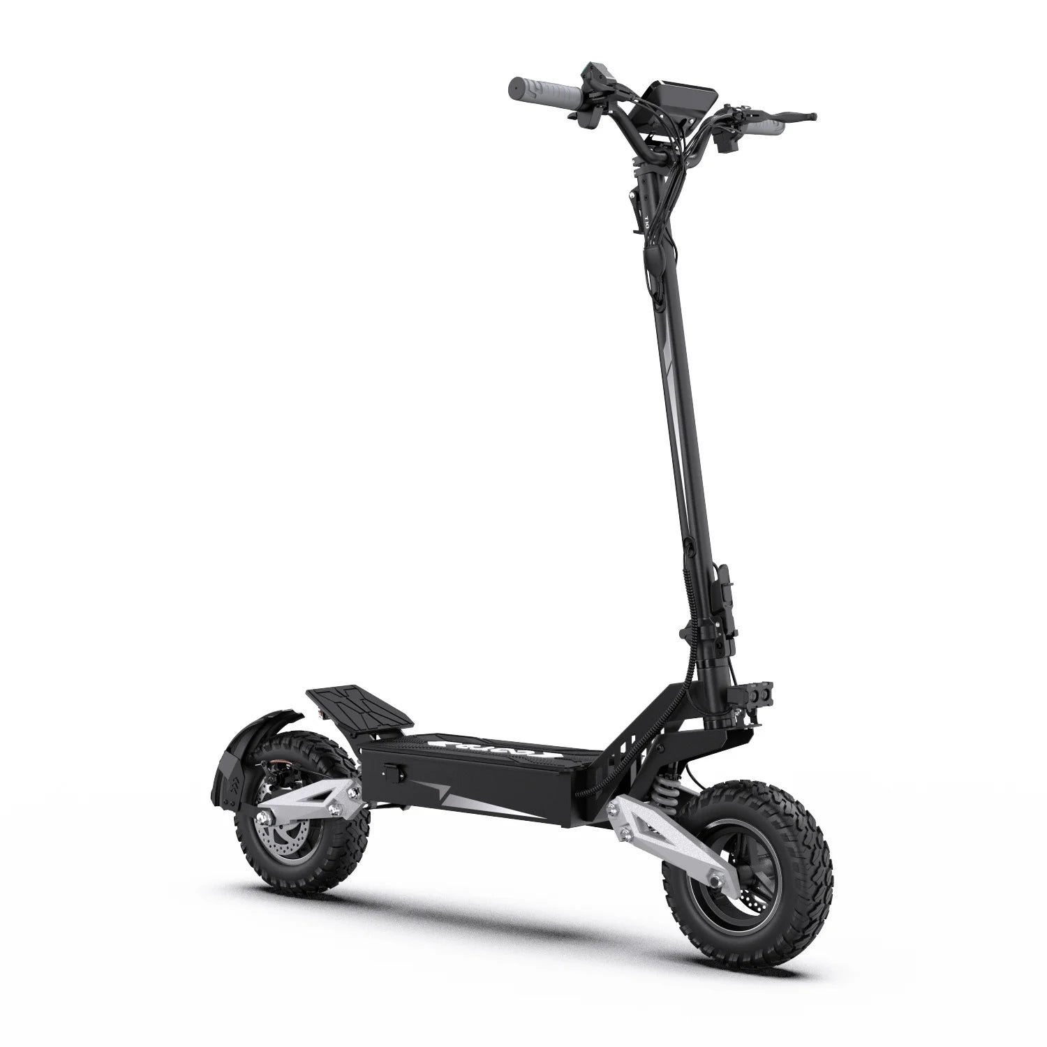 T10 Tragbarer E-Scooter 900W Spitzenleistung 48V 13.5/18 Ah Akku Elektroroller für Erwachsene 11 Zoll Offroad-Reifen Elektroroller