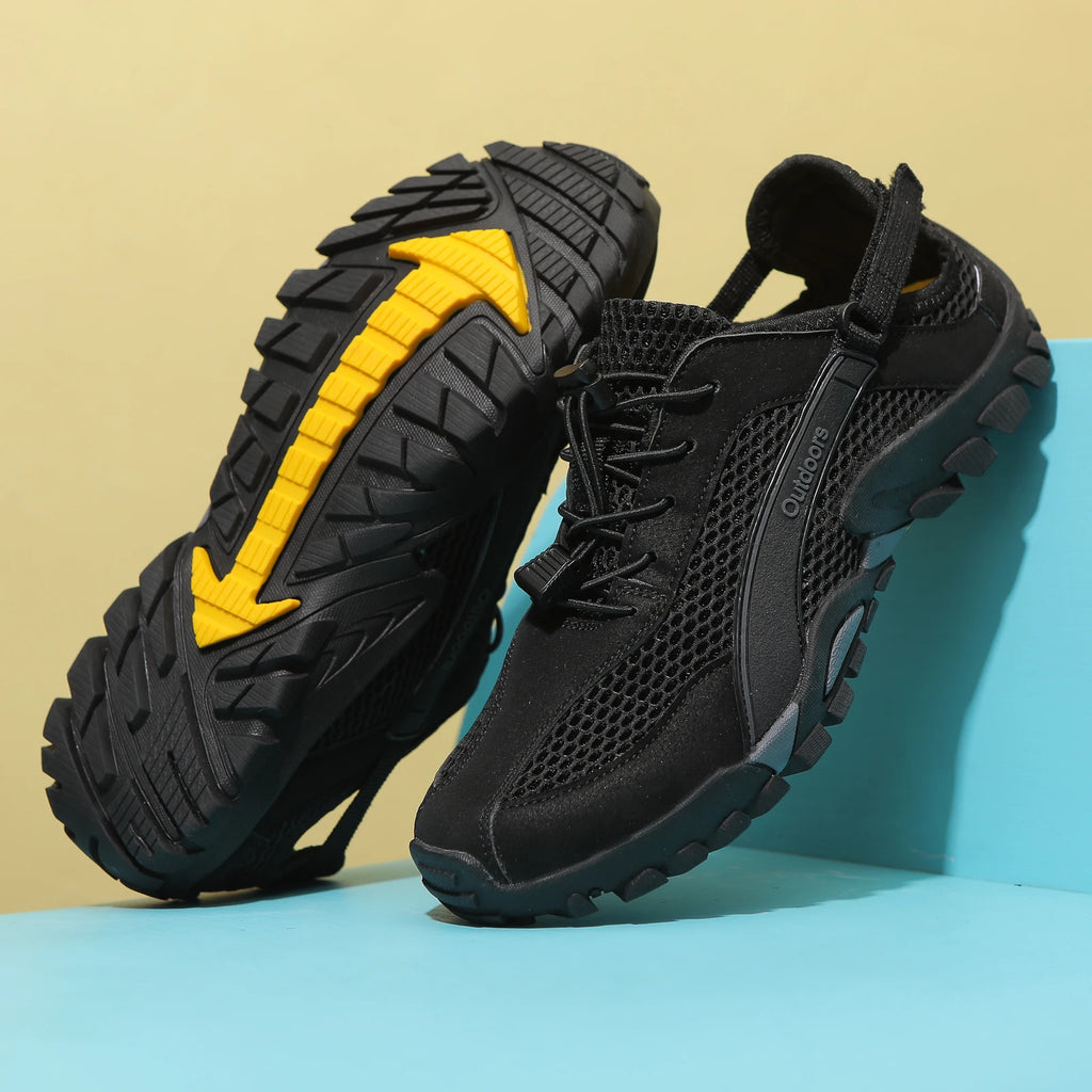 FANCYLEE Damen-Trekkingschuhe Atmungsaktives Mesh-Wanderer Leichtgewichtige Outdoor-Rutschfeste Bergsteigerschuhe EU 36-42